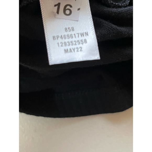 Bp. Black Ribbed Mock Neck Women Top with Front Midriff Cutout - Size 1x - NWT - Picture 7 of 9